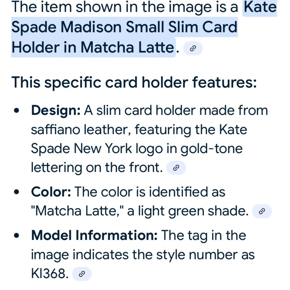 Kate Spade Neon Green Card Holder - Picture 5 of 5